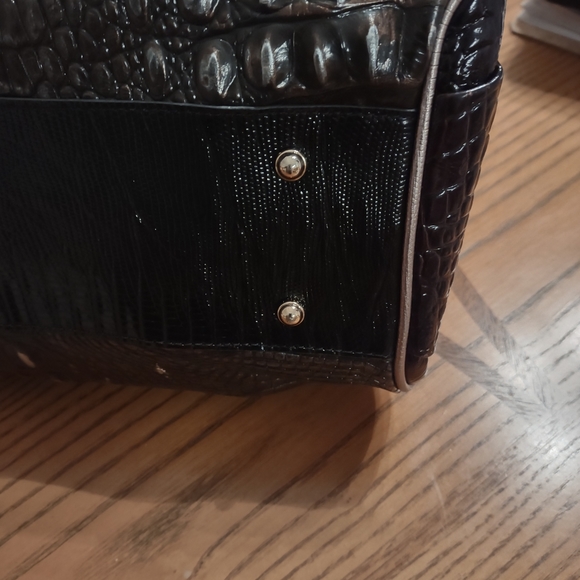 Brahmin Elisa Satchel w/ Wallet Gray/BlkMulti - Picture 10 of 16